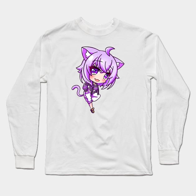 Nekomata Okayu Hololive Long Sleeve T-Shirt by Ghazinagato